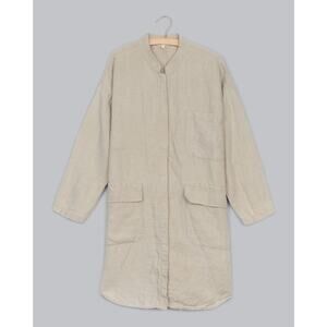 Eileen Fisher Heavy 100% Organic Linen Duster Coat Plus Size 2X